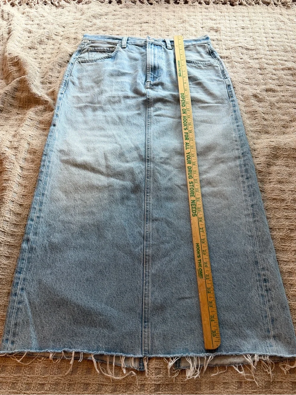 Citizens of humanity nwot Verona column skirt brisk light wash skirt